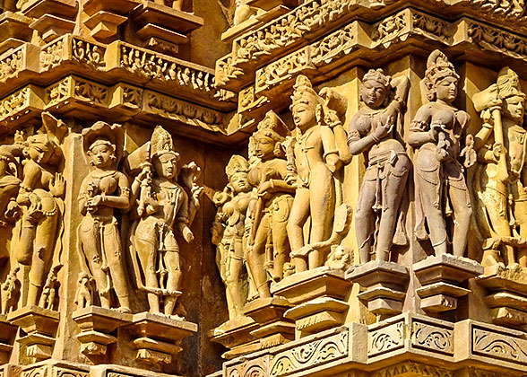 Sculptures of Khajuraho Temple